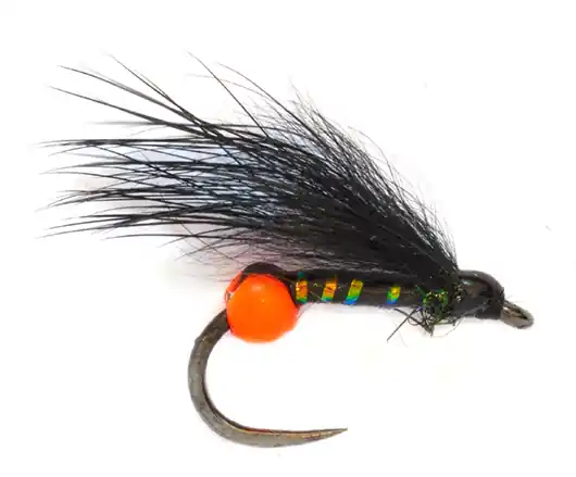 Fulling Mill Crostons's Kick Back Cormorant Buzzer Orange Nymph Barbless- 12