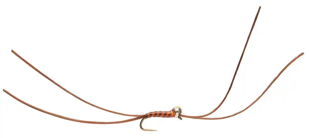 Fulling Mill Bung Worm Dark Olive Yellow Spot Nymph Barbless-