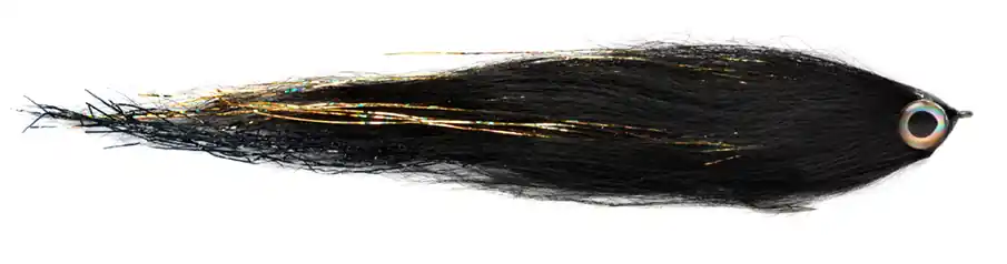 Fulling Mill Streamer - Black 'n Gold Streamer- 6/0