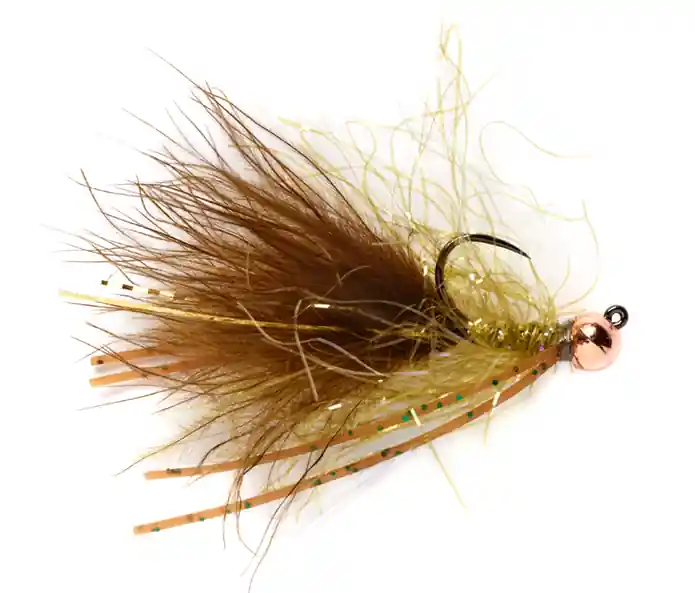 Fulling Mill Streamer - Daniel's UV Polar Jig Olive Barbless-