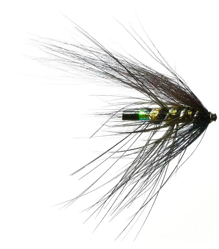 Frödin Flies Tubenfliege Spey Series - Black Heron Spey- 3 cm