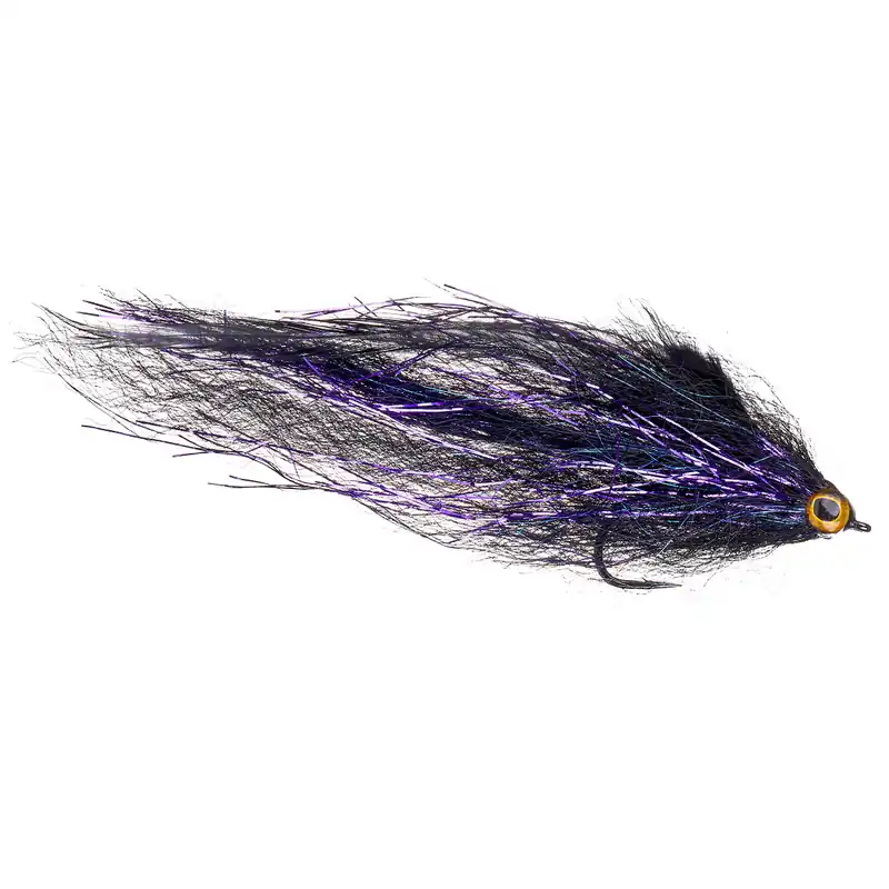 adh-fishing Hechtstreamer - Fibre Baitfish Black & Purple-