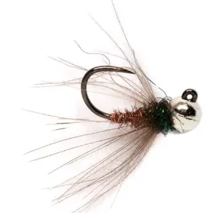 Fulling Mill Nymphe - CDC Pheasant Tail Jig Silver Barbless- 18
