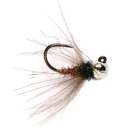 Fulling Mill Nymphe - CDC Pheasant Tail Jig Silver Barbless- 18
