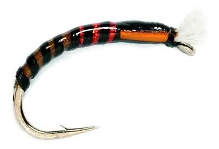 Fulling Mill Buzzer Red Neck Black Nymph-