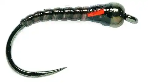 Fulling Mill Tungsten Buzzer Black Nugget Nymph Barbless-