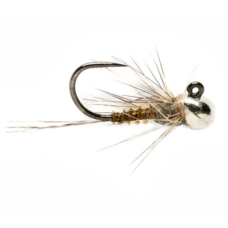 Fulling Mill Nymphe - Croston's FMJ Dark Olive Quill Barbless- 14
