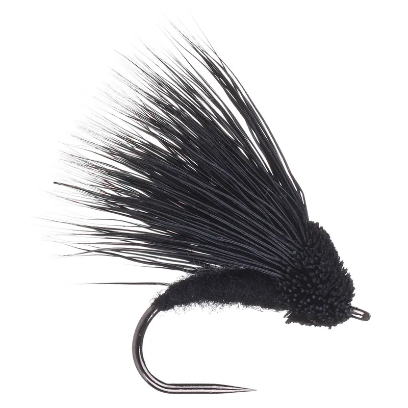 adh-fishing Trockenfliege Deer Hair Caddis Black on AHREX by Superflies-