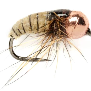 Fulling Mill - Croston's Car Wash Caddis Tan Barbless-