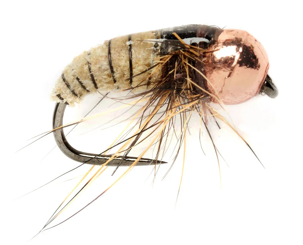 Fulling Mill - Croston's Car Wash Caddis Tan Barbless-