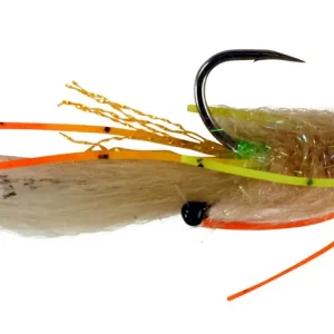 Catchy Flies Tiziano's Palometa fly tan & green & orange-                                                                                                                                                                                                                        2