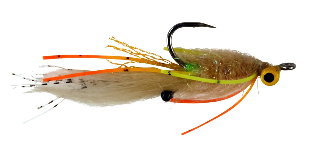 Catchy Flies Tiziano's Palometa fly tan & green & orange- 2