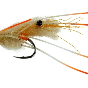 Catchy Flies Tiziano's Palometa fly cream & orange legs-                                                                                                                                                                                                                        2