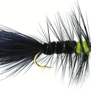 Fulling Mill Streamer - Golden Nugget Wooly Bugger schwarz grün-