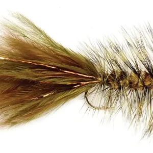 Fulling Mill Streamer - Grizzly Wooly Bugger-
