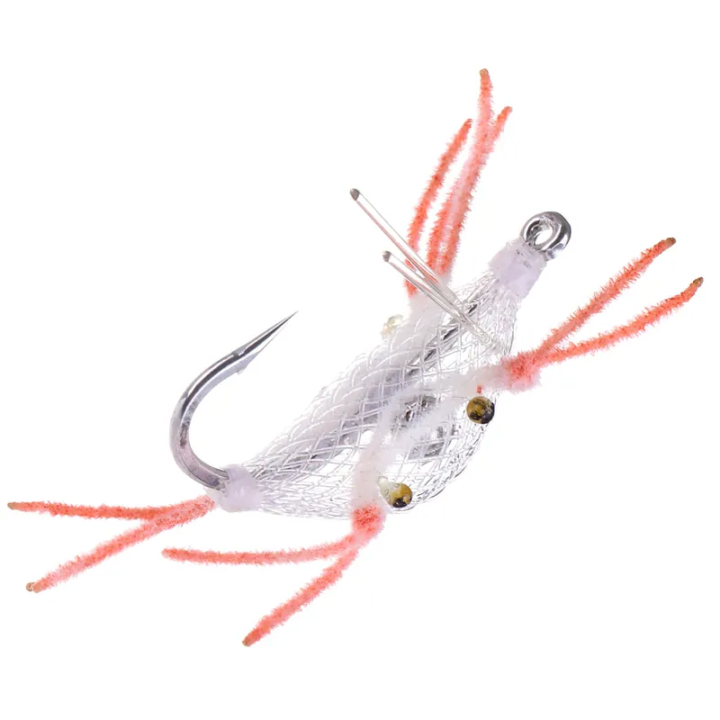 Superflies Alphlexo Crab Original clear with salmon legs- 2