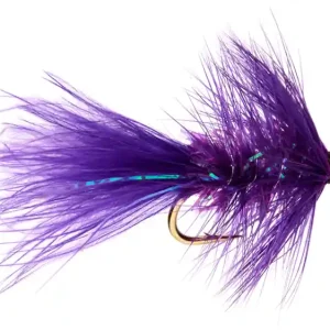Fulling Mill Streamer - Shimmer Bugger Purple & Orange Bead-                                                                                                                                                                                                                        6