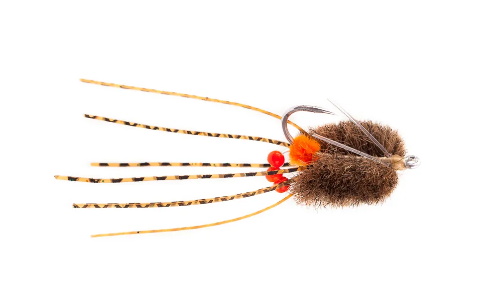 Fishient H2O Salzwasserfliege - Rolling Bead Box Crab brown-