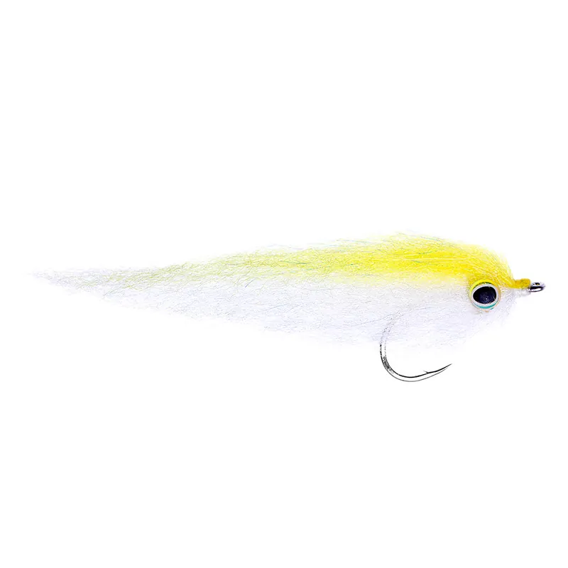 Fishient H2O Streamer - Sculpted Baitfish yellow & white-