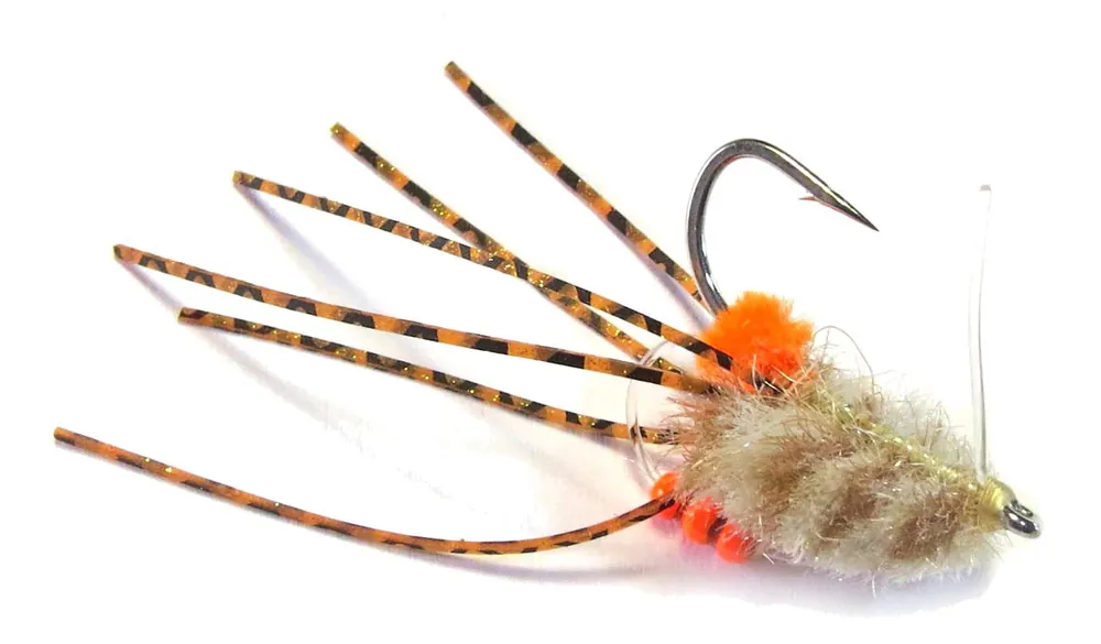 Fishient H2O Salzwasserfliege - Rolling Bead Box Crab shrimp/brown-