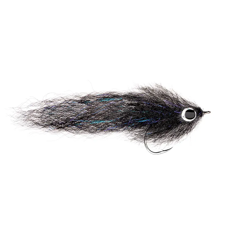 Fishient H2O Salzwasserfliege - Brush Fly all black-