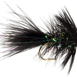 Fulling Mill Streamer - Shimmer Bugger Black & Orange Bead-                                                                                                                                                                                                                        6