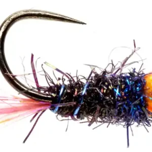 Fulling Mill Tungsten Nymphe - Roza's Neon Orange Nymph- 16