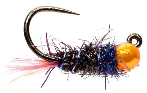 Fulling Mill Tungsten Nymphe - Roza's Neon Orange Nymph- 16