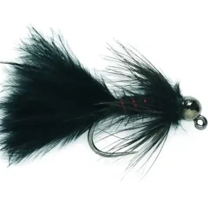 Fulling Mill Streamer - Tungsten Jig Bugger Black Barbless-