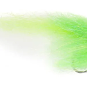Fishient H2O Salzwasserfliege - Brush Fly chartreuse & white-