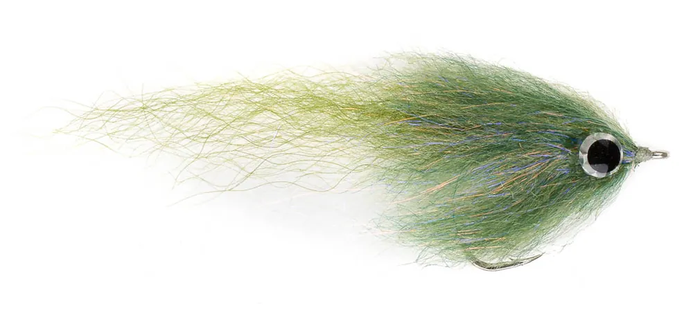 Fishient H2O Salzwasserfliege - Brush Fly olive & white-