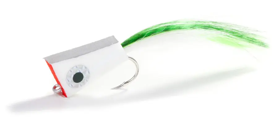 Fishient H2O Streamer - NYAP Not your average popper white/chartreuse-
