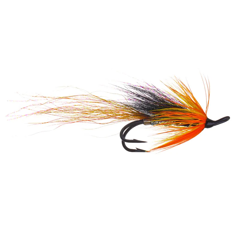 Superflies Lachsfliege - Ally's Cascade Shrimp Black Double- 4