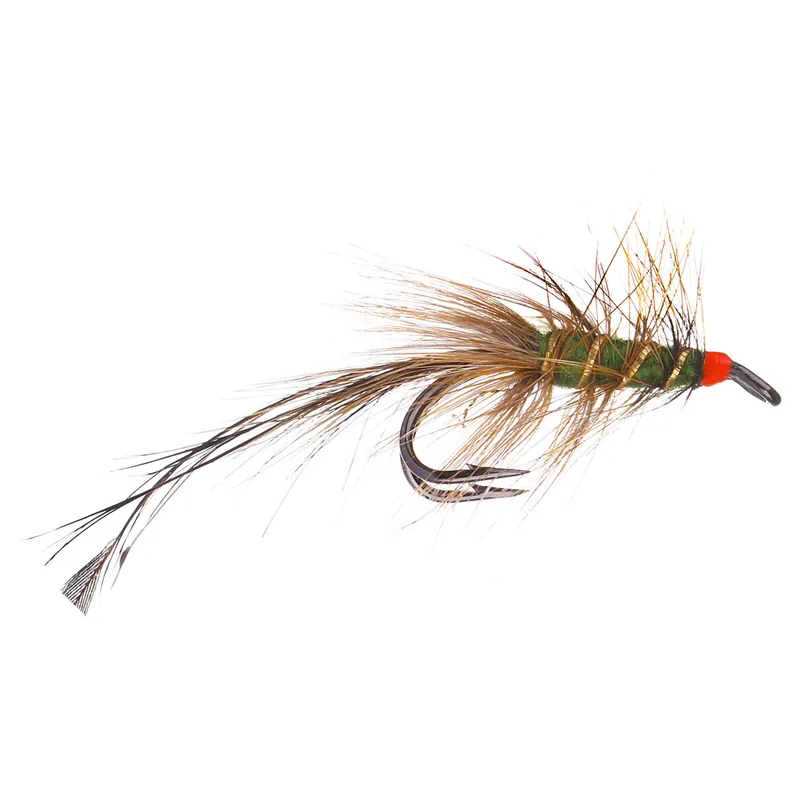 Superflies Lachsfliege - Uppobomber Olive Loop Double- 6