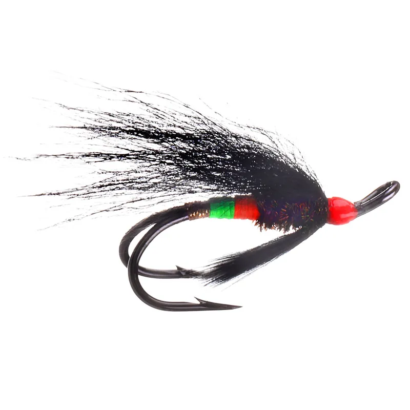 Superflies Lachsfliege - Undertaker Red Head Black Double- 6