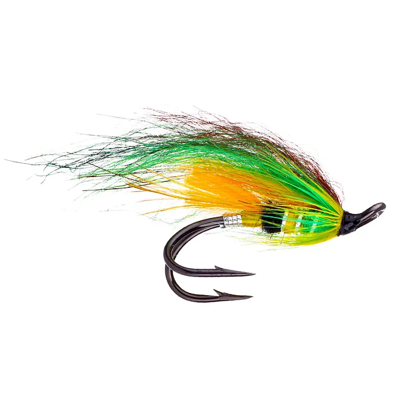 Superflies Lachsfliege - Green Highlander Black Double- 6