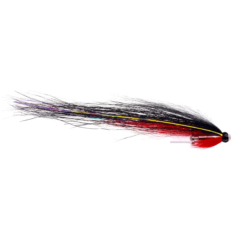 Superflies Lachsfliege - Monkey Tube black red- 1/2"