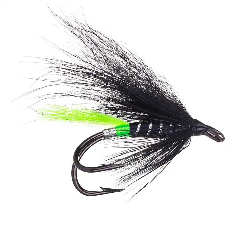Superflies Lachsfliege - Green Butt Loop Double- 6