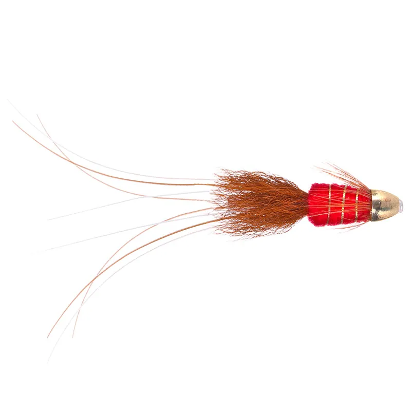 Superflies Lachsfliege - Frances Red Tungsten Conehead- 2 mm
