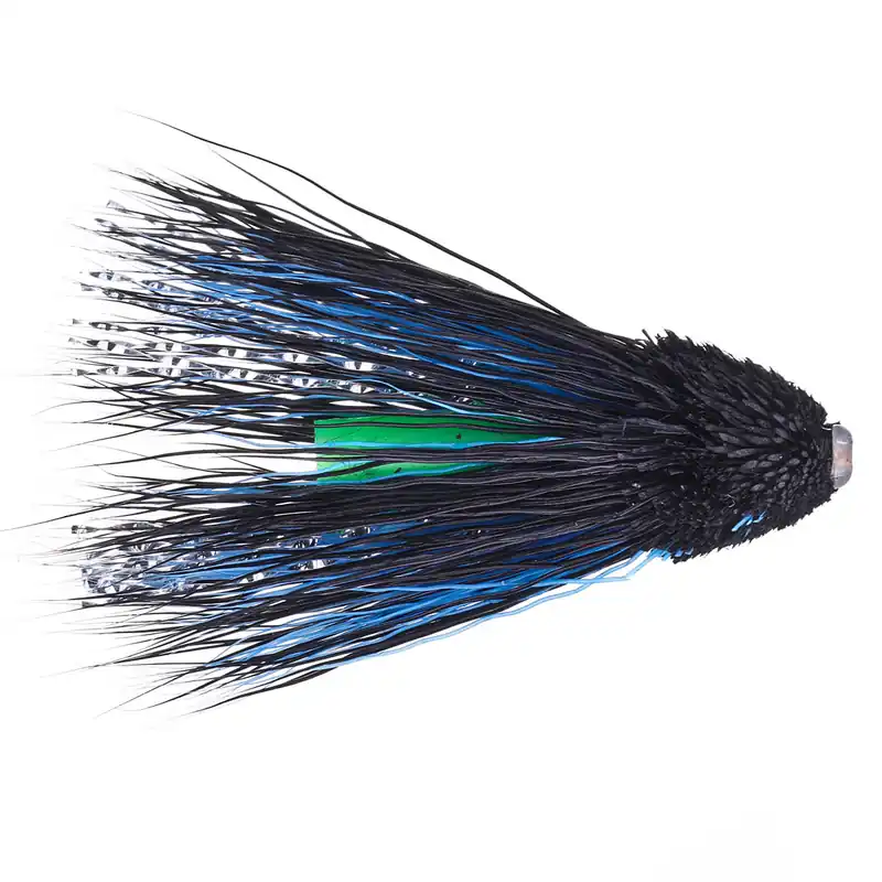 Superflies Lachsfliege - Skating Muddler blue & green-