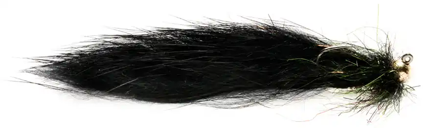 Fulling Mill Streamer - Croston's Belly Flop Sculpin Black Barbless-
