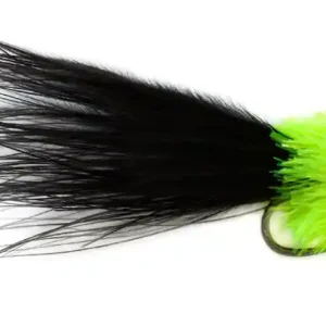 Fulling Mill Streamer - Black & Green Taddy Barbless-