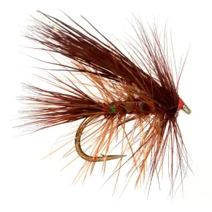 Fulling Mill Trockenfliege - Jackie's Hot Head Fiery Brown Stimulator- 10
