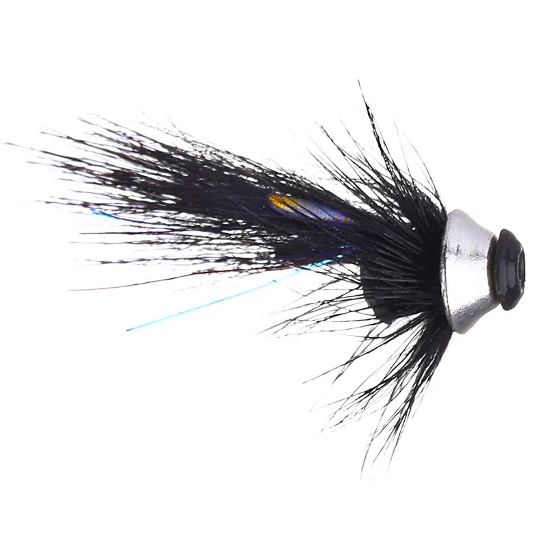 Frödin Flies Tubenfliege Icelandic Nano Series - Black & Silver- 6 mm