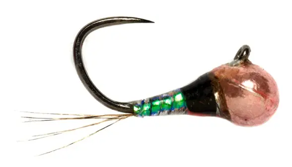 Fulling Mill Nymphe - Croston's FMJ Micro Perdigon Pink Widow Barbless-