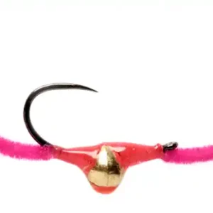 Fulling Mill Nymphe - Croston's Chenille Worm Hot Pink Barbless-