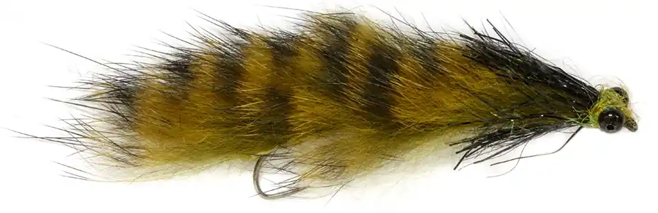 Fulling Mill Streamer - Mini Weighted Snake Olive Barbless-