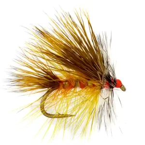 Fulling Mill Trockenfliege - Jackie's Hot Head Yellow International Stimulator- 10