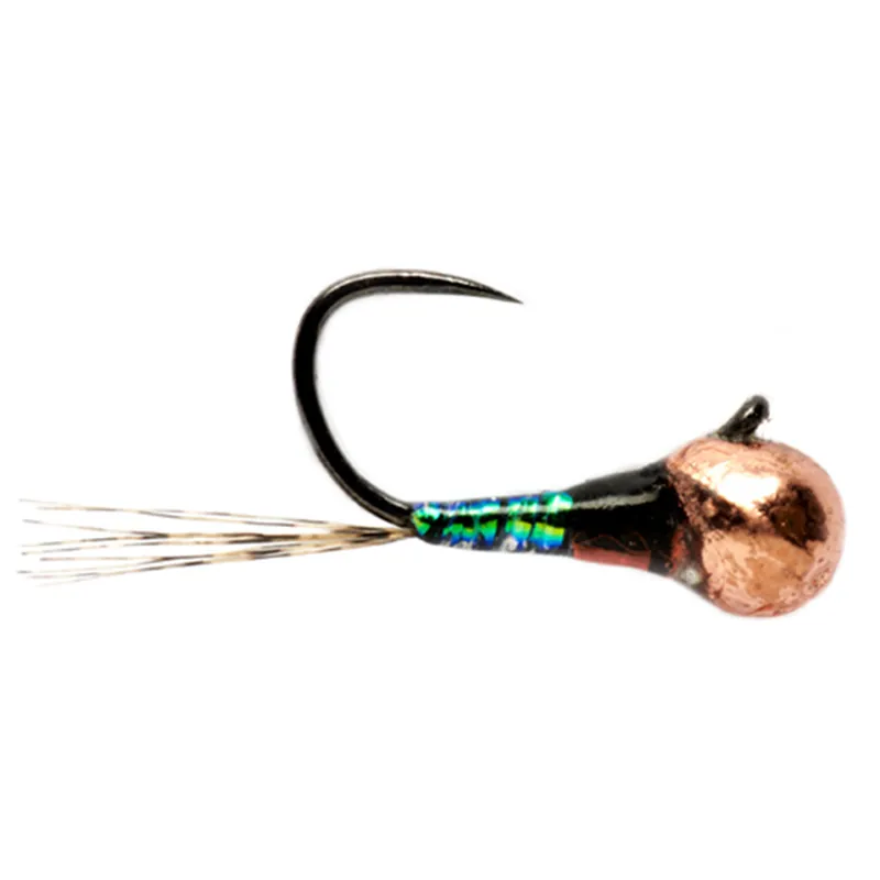 Fulling Mill Nymphe - Croston's FMJ Micro Perdigon Olive Widow Barbless-