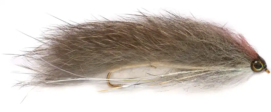 Fulling Mill Streamer - Snake-Bait Grey Barbless-